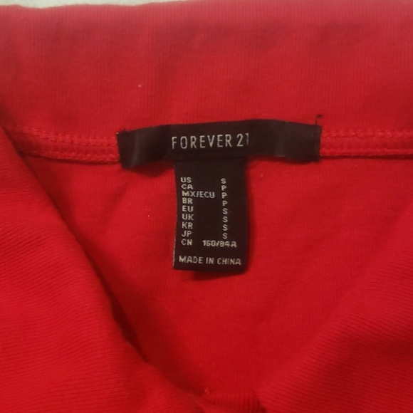 Polo crop tops red and white - Picture 2 of 5